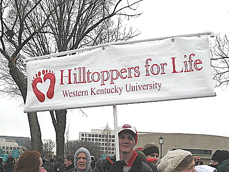 Banner of Hilltoppers for Life, Western Kentucky University
