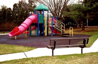 Children's playground at Levindale 
Hebrew Geriatric Center, an Eden home in Baltimore, Md.