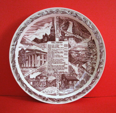Vernon Kilns plate of Cumberland, Md.