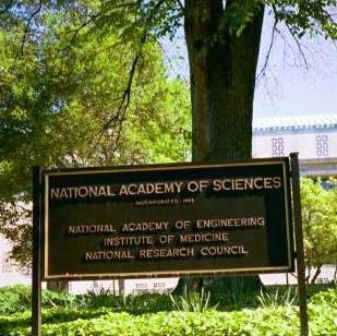 National Academy of Sciences sign, Washington, D.C.