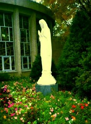 Statue of St. Mary at Sisters of Life convent, Bronx, N.Y.