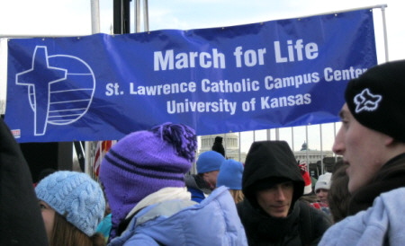 March for Life/St. Lawrence Catholic Campus Center/University of Kansas